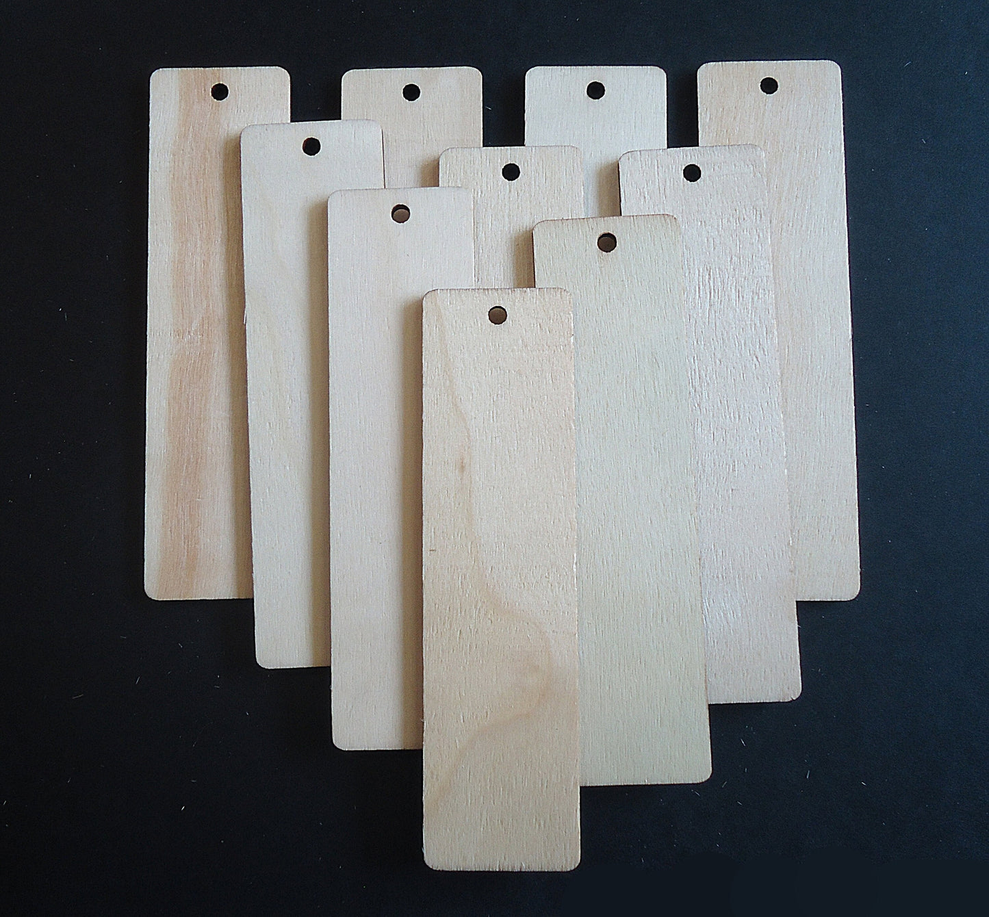 Bookmark Blanks, Unfinished Poplar Wood, 4.75" Long x 1.25" Wide x 2.7mm Thick, Strong and Sturdy