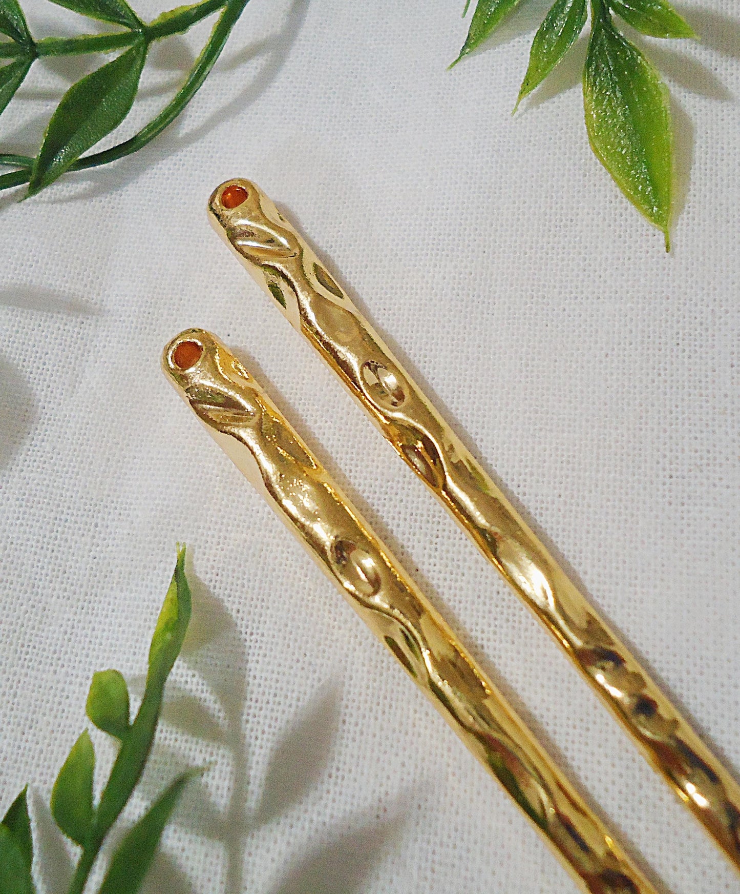 Hammered Hair Stick Blanks, Metal, Silver, Gold, Rose Gold, Gunmetal, 6 5/8" Long, Bulk Sets
