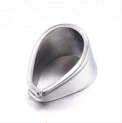 Stainless Steel Bails, Snap-on Style, 11mm Tall x 7mm Wide x 8mm Thick, Bulk Quantities