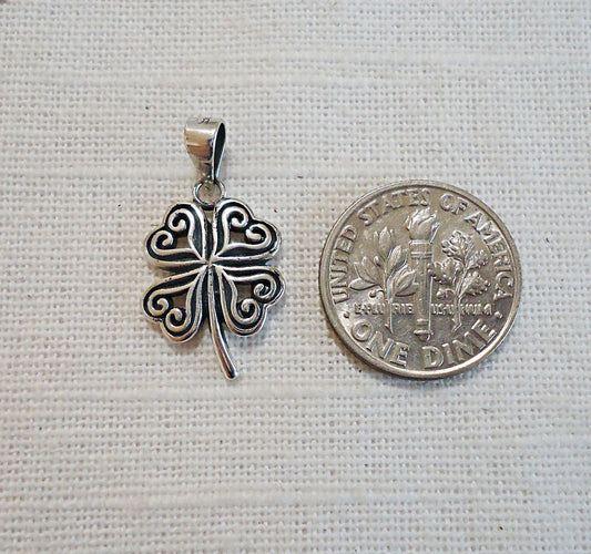 Sterling Silver Celtic Clover Pendant