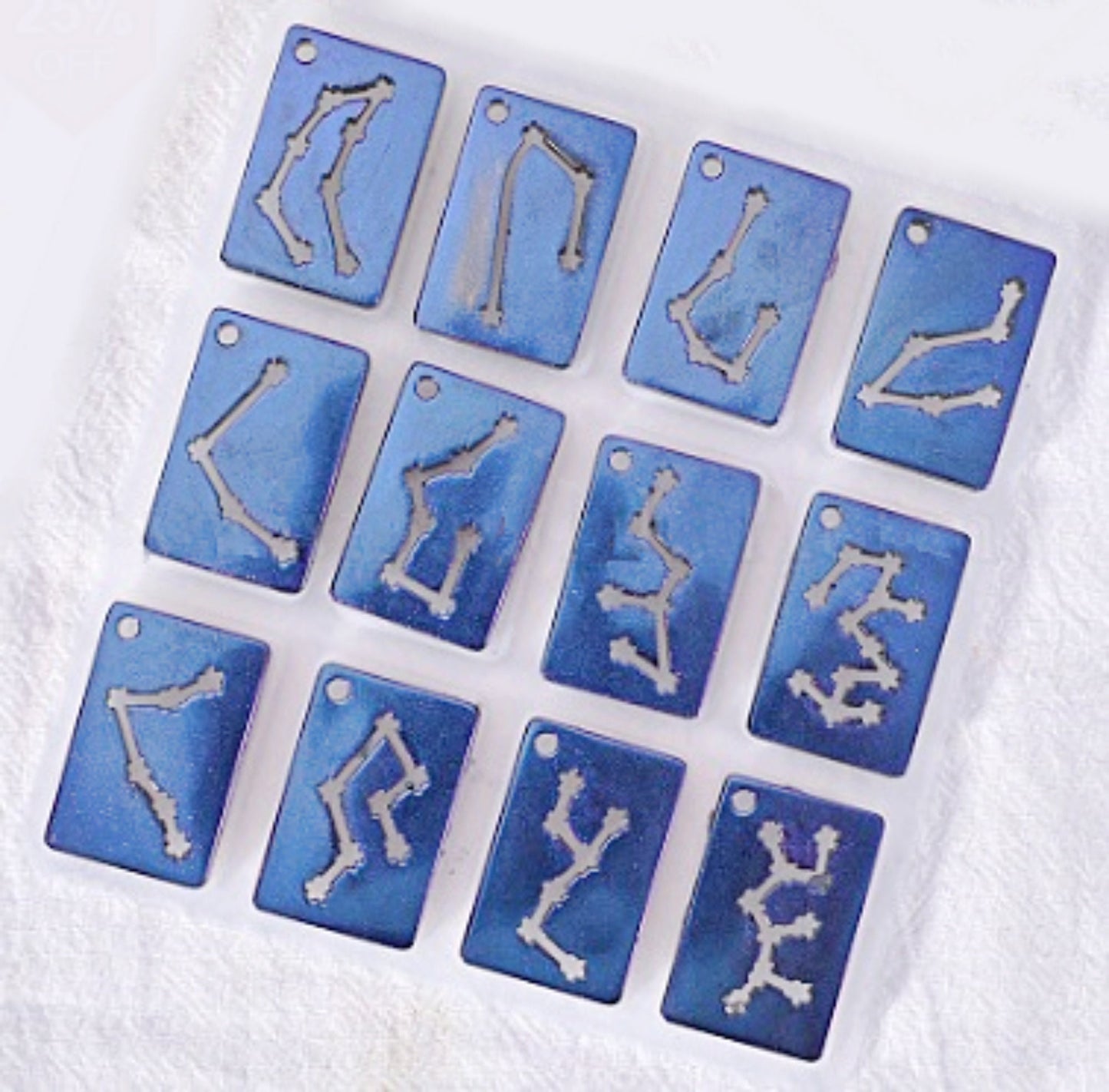 Silicone Mold, Constellations, Earrings Pendants, 12 Constellations, Epoxy Resin Mold