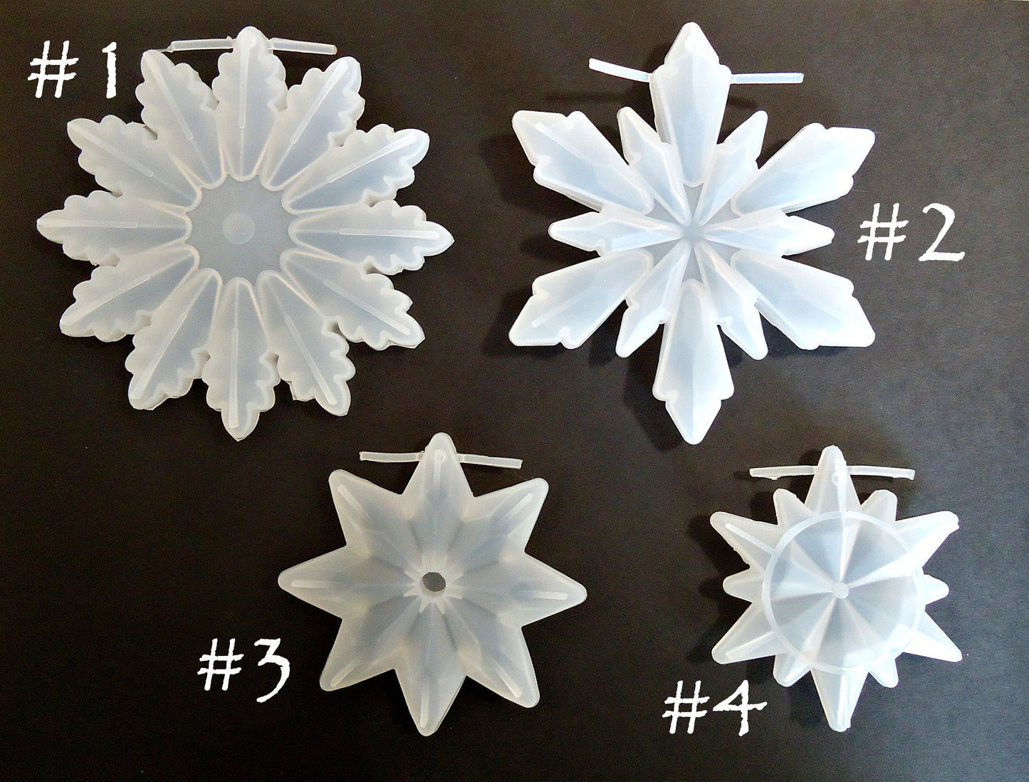 Snowflake Molds, Silicone Molds for Resin Christmas Ornaments