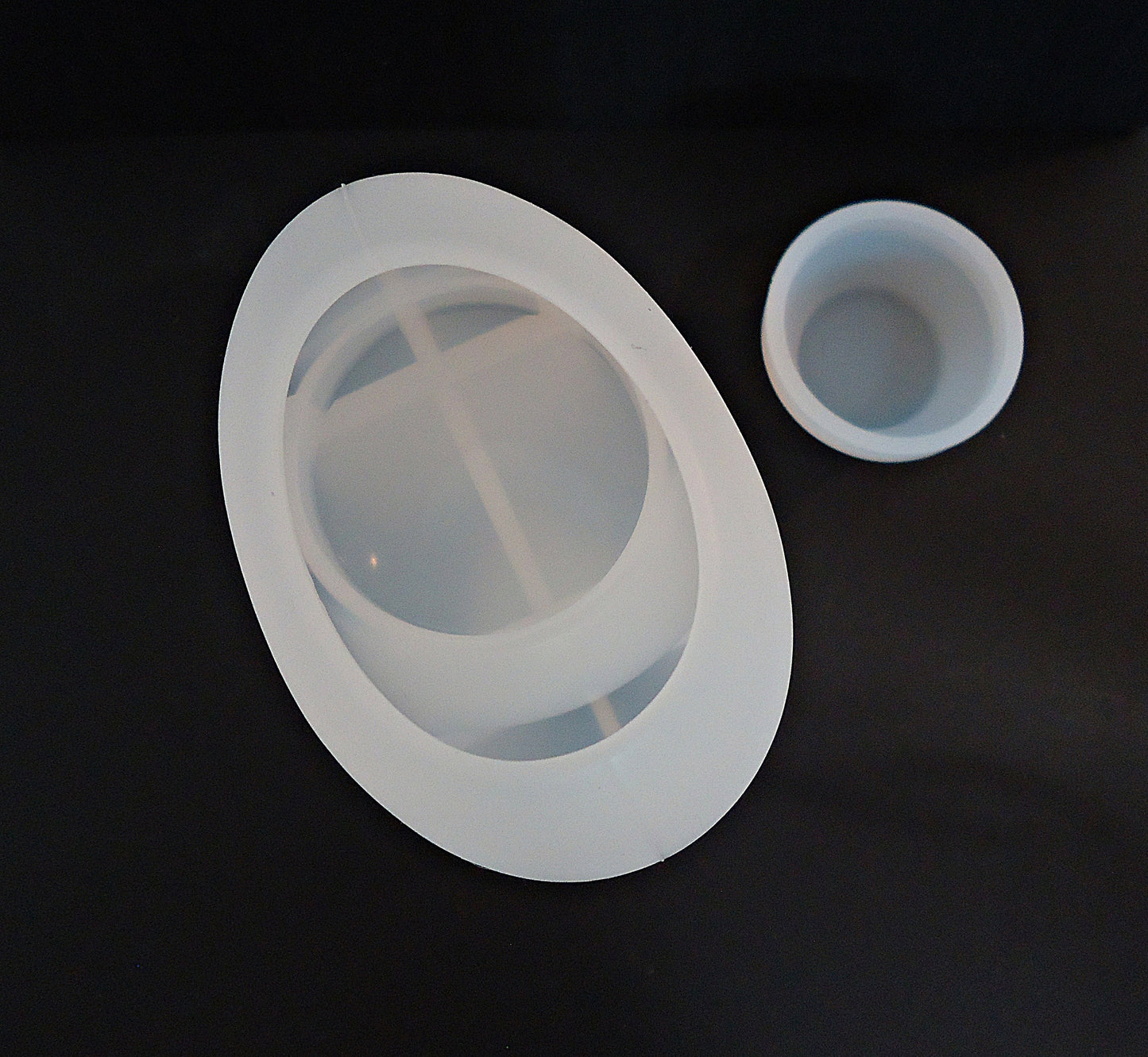 Silicone Mold, Tealight Candle Holder, Crescent Moon, for Epoxy Resin