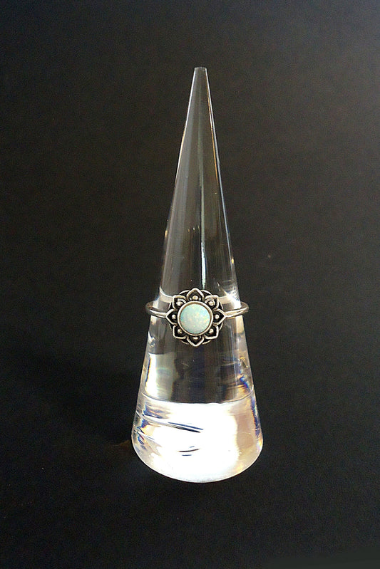 3 Clear Finger Ring Cone Displays, 2 5/8" Tall (67mm Tall), Set of 3