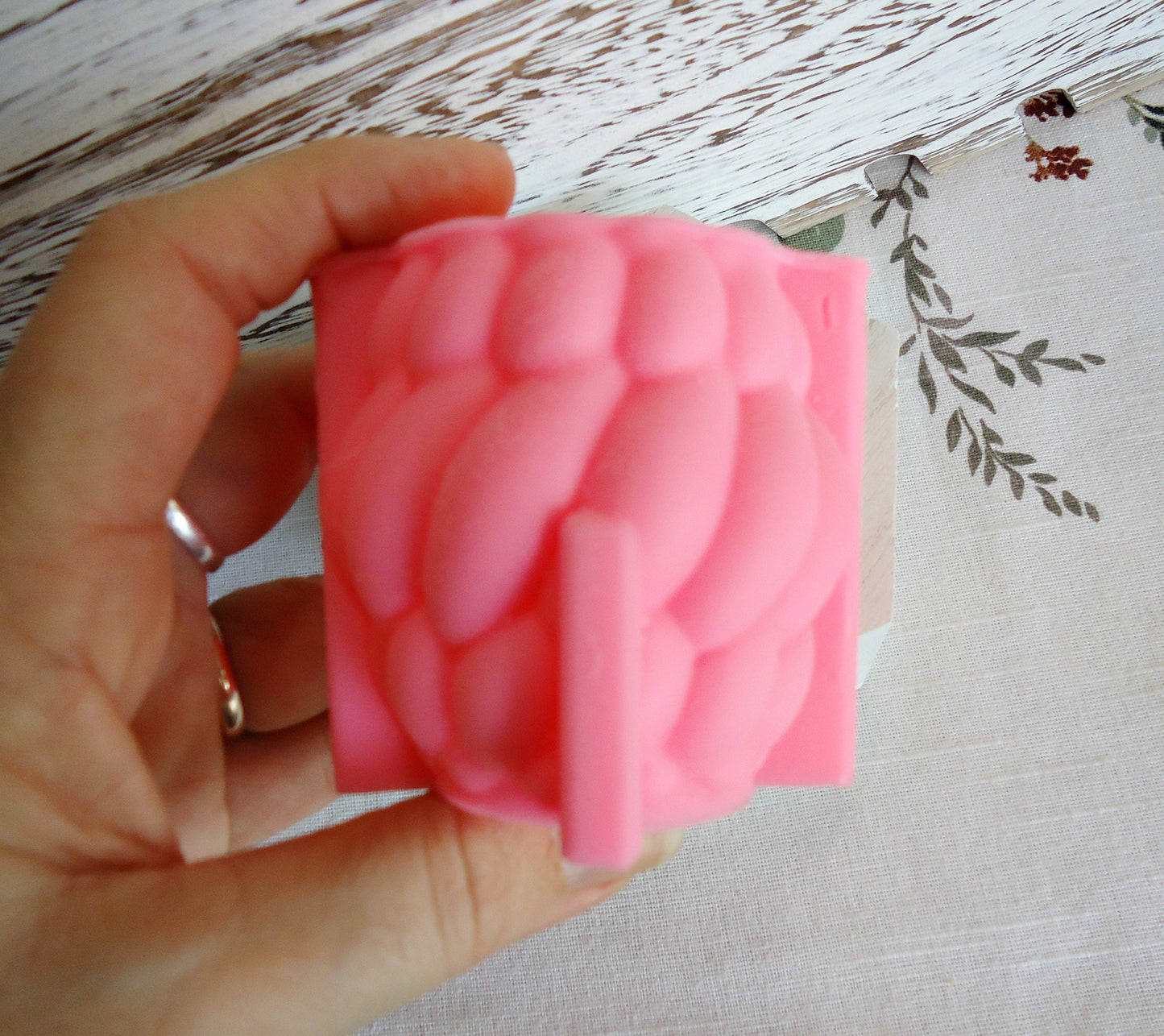 Silicone Mold, Twisted Barrel Candle Mold, 2.5" Tall, Wax Candle Mold