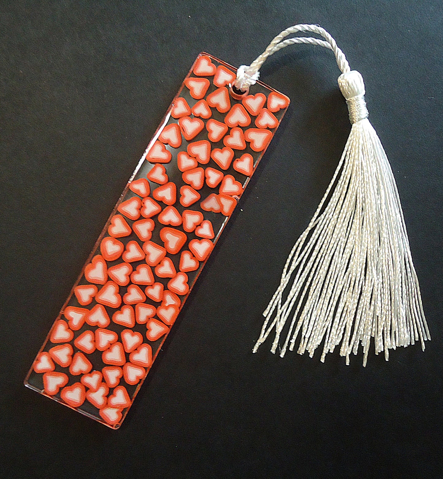 Tiny Red and White Hearts, Polymer Clay Slices, for Resin Crafts, Resin Filler, Love, Valentines Day, 10g