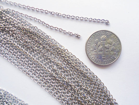 316 Stainless Steel Soldered Chain, 10 meters, 2x1.5x0.4mm