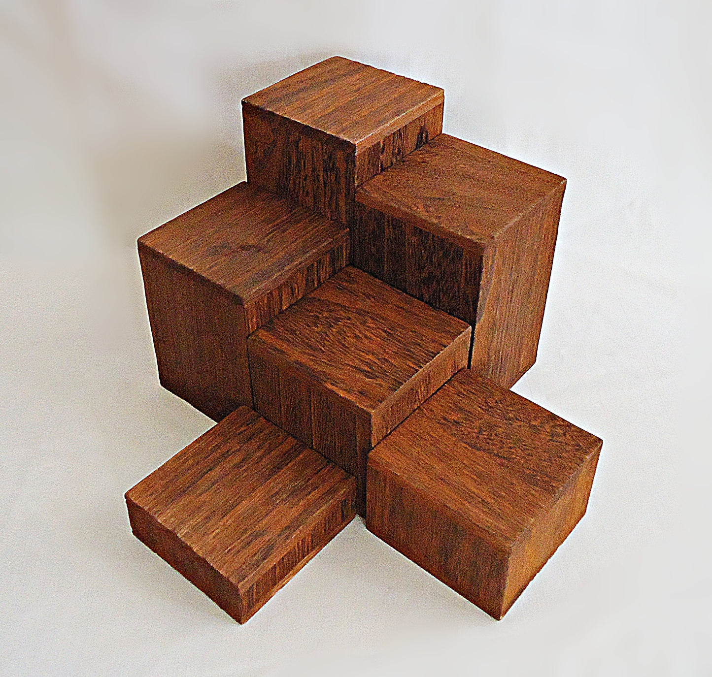 Wooden Display Risers, 3" Square, Hollow, Bracelet and Small Item Display, Brown, Weathered Brown, White, Black, or Natural