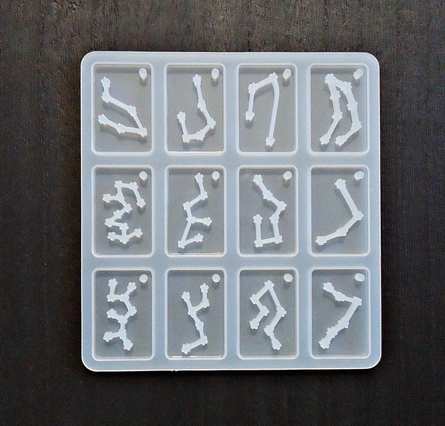 Silicone Mold, Constellations, Earrings Pendants, 12 Constellations, Epoxy Resin Mold