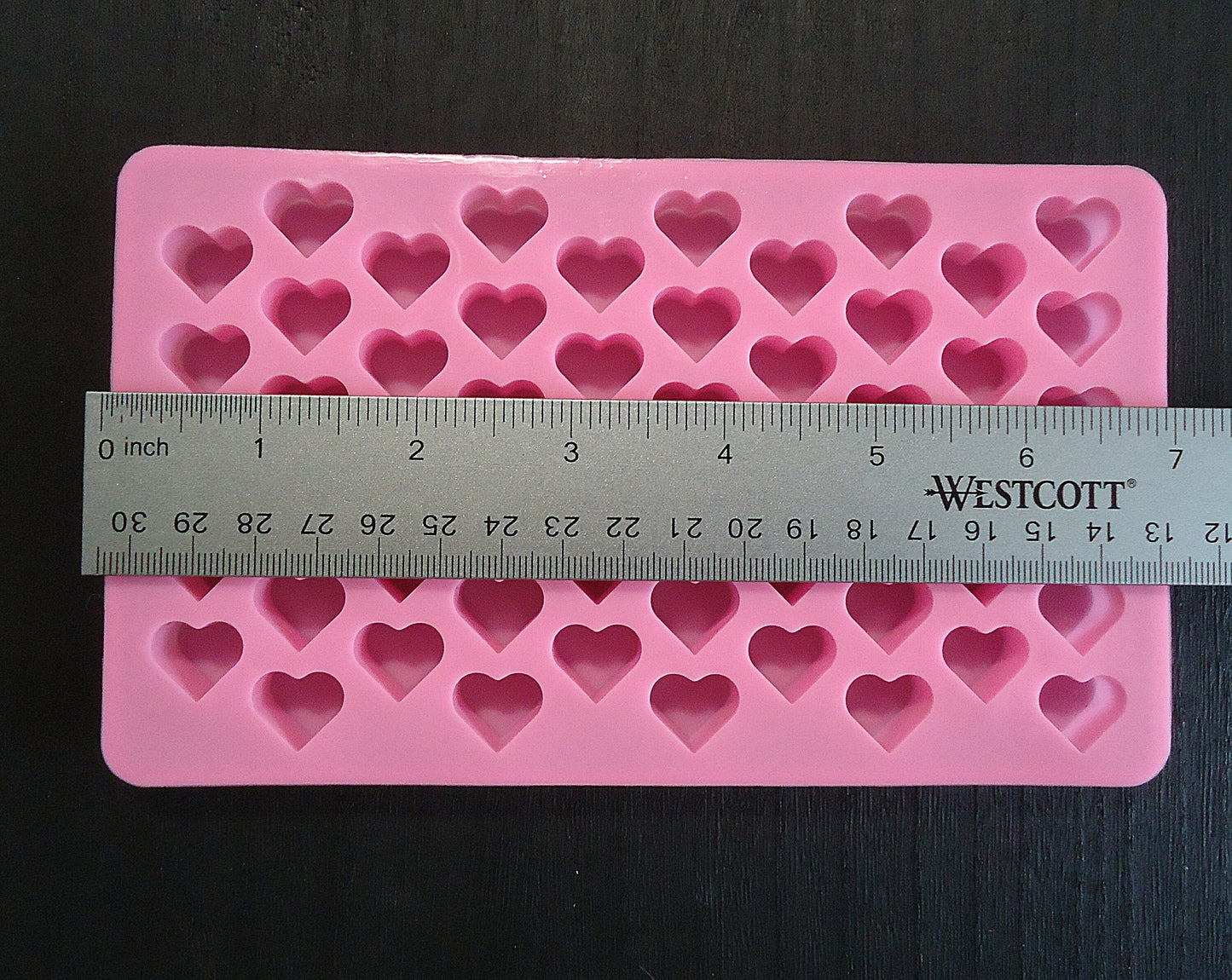 Food Grade Silicone Mold, 55 Small Hearts, Candy, Chocolate, Fondant, Epoxy Resin Mold