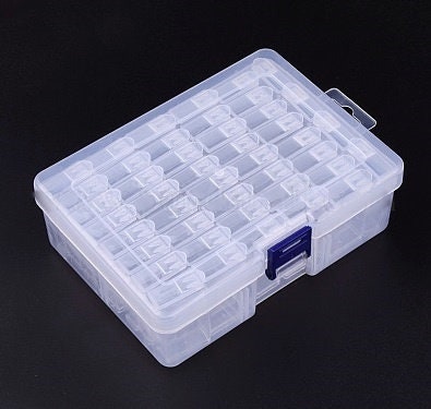 Small Bead Storage - 44 Containers with Case - Seed Beads, Drills, etc.