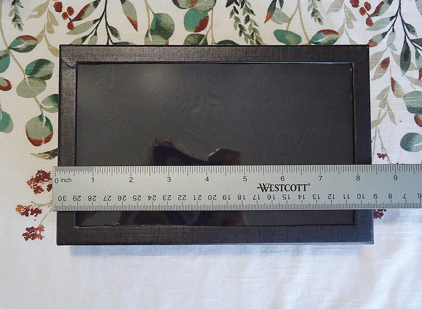Paper Ring Box Storage Display with Clear Lid, Black, 36 Ring Slots, Stud Earring Holder Box Display, 8.5" x 5.5", Velour Flocked Ring Pad