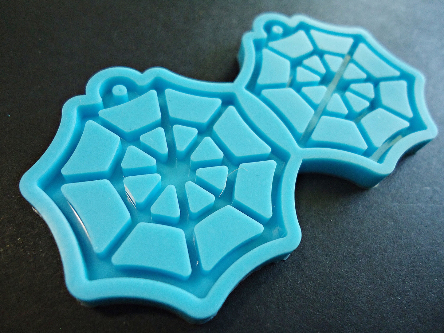 Silicone Mold, Spiderweb Earrings or Pendant Mold, Resin Jewelry