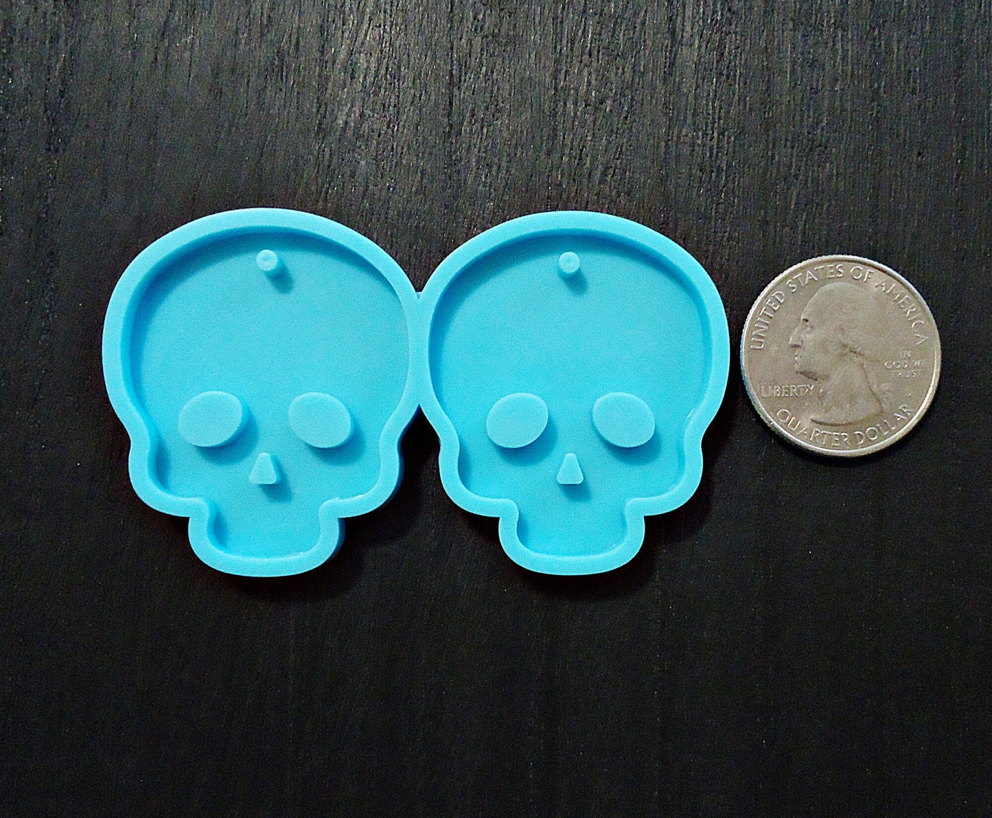Silicone Mold, Skull Earrings, for Epoxy Resin, Halloween Earrings Pendant, Skelton