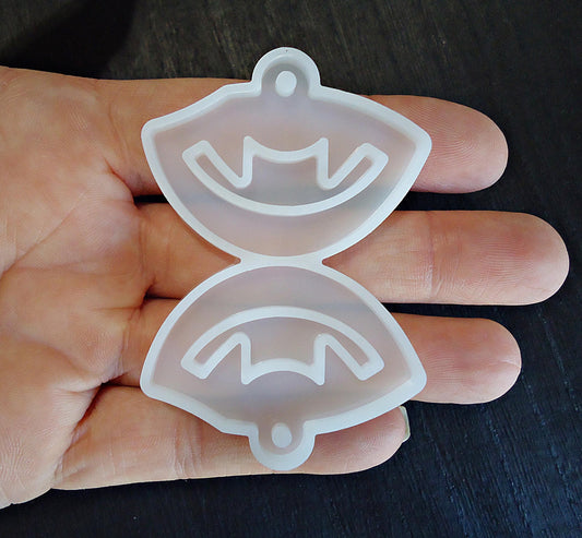 Silicone Mold, Vampire Fang Earrings, for Epoxy Resin, Halloween Earrings Pendant, Vampire Fang Mouth Mold