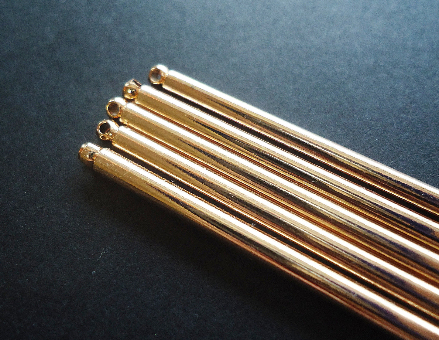 Metal Hair Sticks or Shawl Pins, 125mm (4 7/8") Long x 3mm Wide, Silver, Gold, or Rose Gold Plated