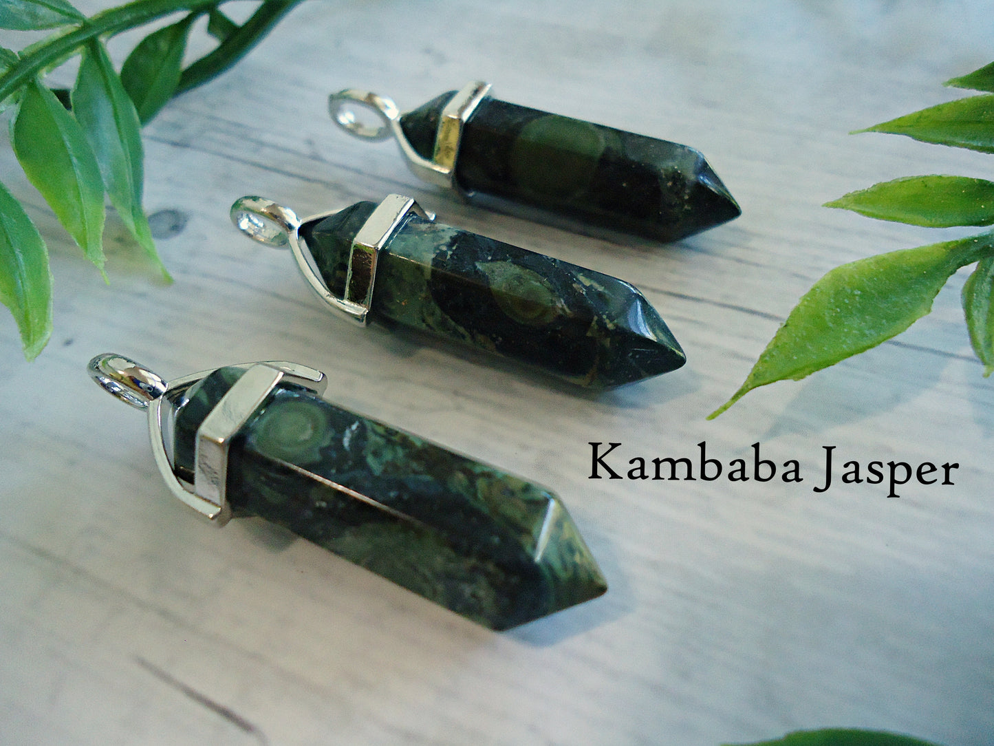 Stone Slider Pendant, Double Terminated, Amethyst Tigereye Quartz Fluorite Green Aventurine Rhodonite Zebra Red Kambaba Jasper Black Obsidian Lapis