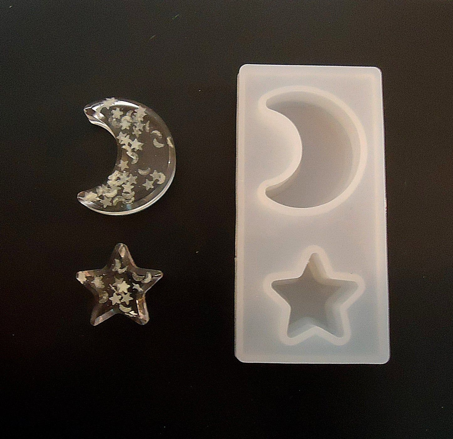 Silicone Mold, Moon and Star, Resin Crafts