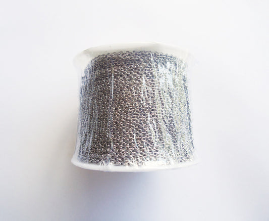 Stainless Steel Chain 2x1.5mm 50m Spool, Soldered 316 Stainless Steel Chain