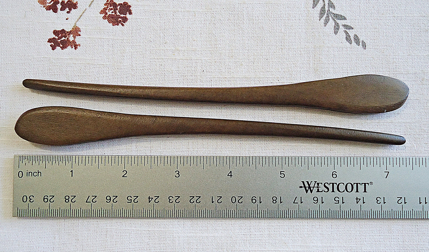 Wood Hair Stick Blanks, Plain Brown Wood Hair Stick, 7 Inches Long, Minimalist, Simple