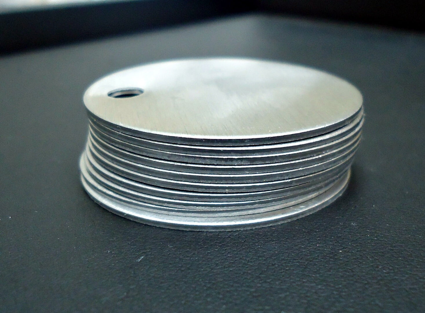 10 Round Aluminum Stamping Blanks - 1.5" Wide - LARGE