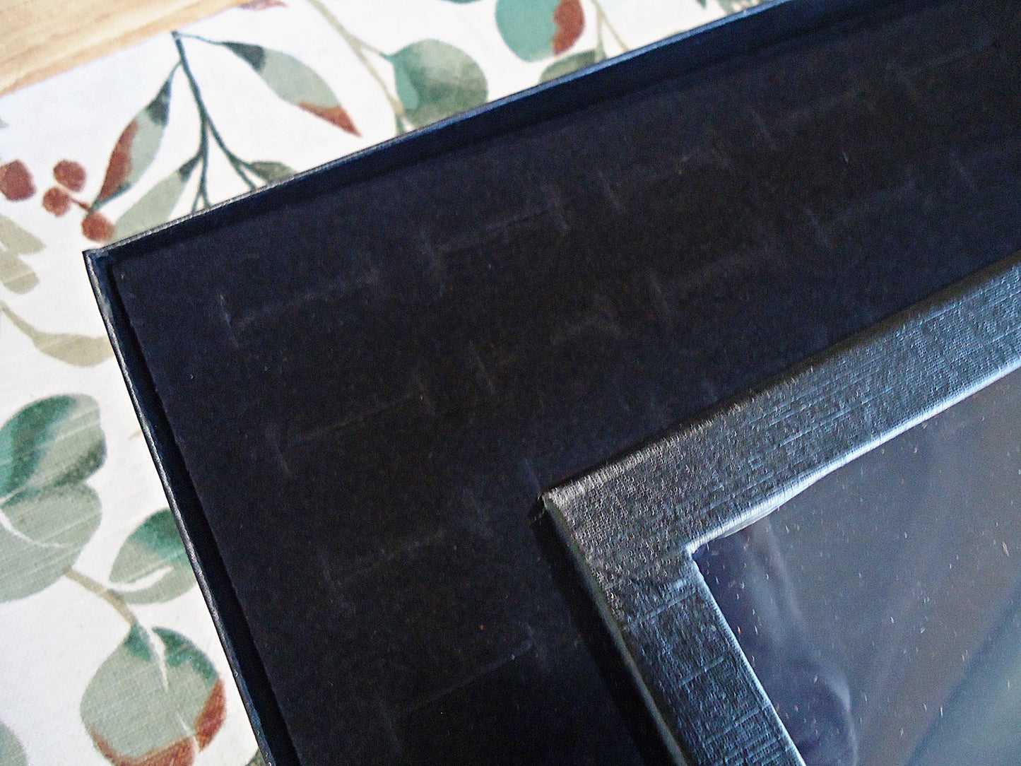 Paper Ring Box Storage Display with Clear Lid, Black, 36 Ring Slots, Stud Earring Holder Box Display, 8.5" x 5.5", Velour Flocked Ring Pad