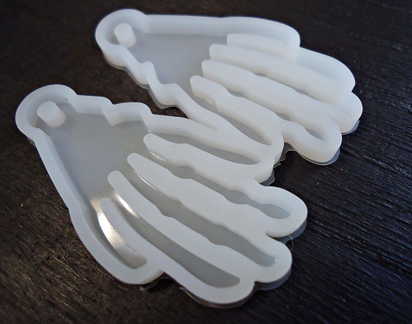 Silicone Mold, Skeleton Hand Earrings, for Epoxy Resin, Halloween Earrings Pendant, Bony Skeleton Hands