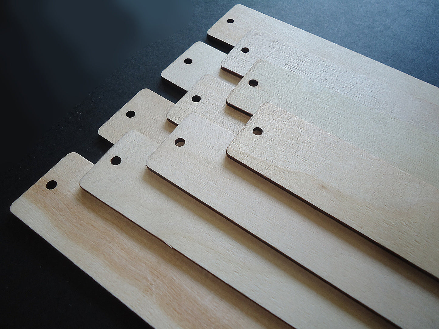 Bookmark Blanks, Unfinished Poplar Wood, 4.75" Long x 1.25" Wide x 2.7mm Thick, Strong and Sturdy