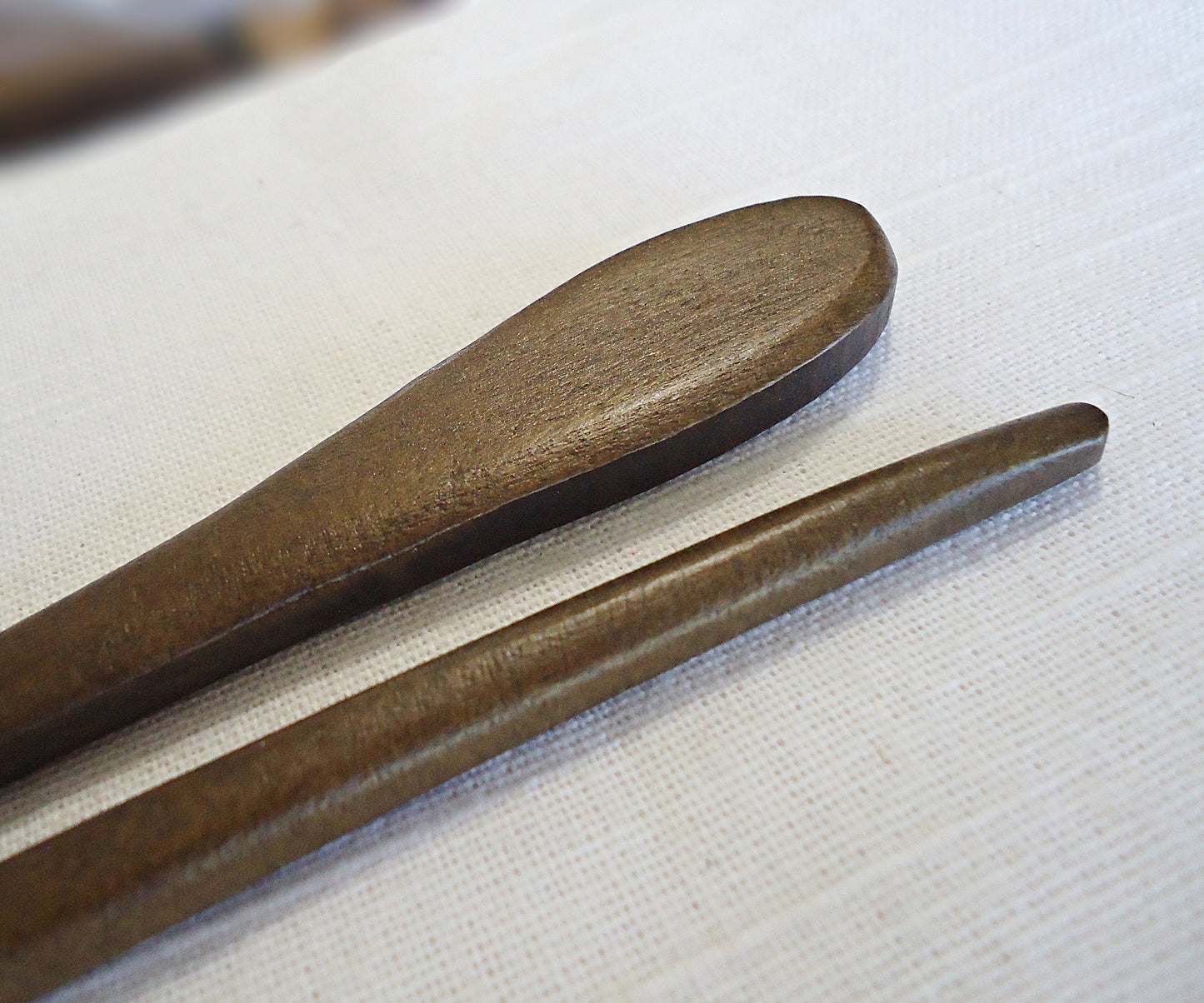 Wood Hair Stick Blanks, Plain Brown Wood Hair Stick, 7 Inches Long, Minimalist, Simple