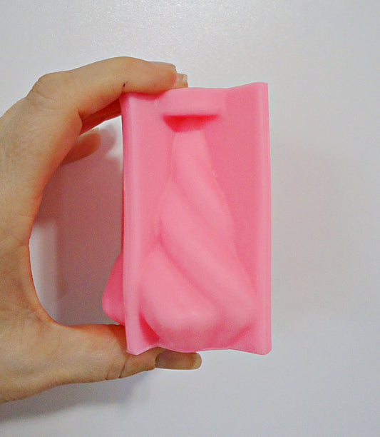 Silicone Mold, Christmas Tree, Twisted Tree, Candle Mold, Epoxy Resin Mold, 3.5" Tall