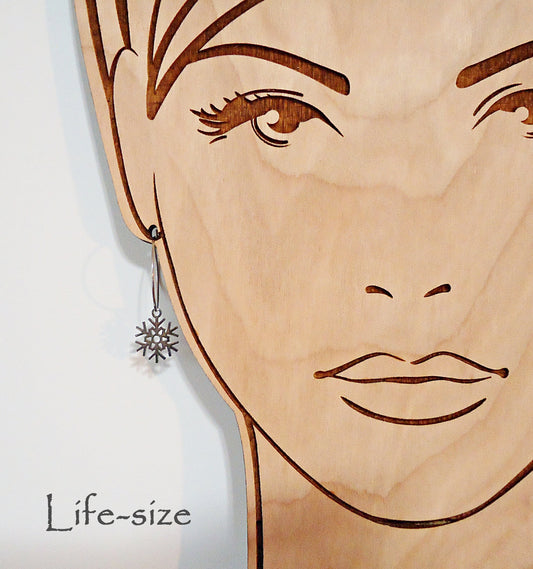 CORE ESSENTIALS - Stainless Steel Earrings, Snowflakes