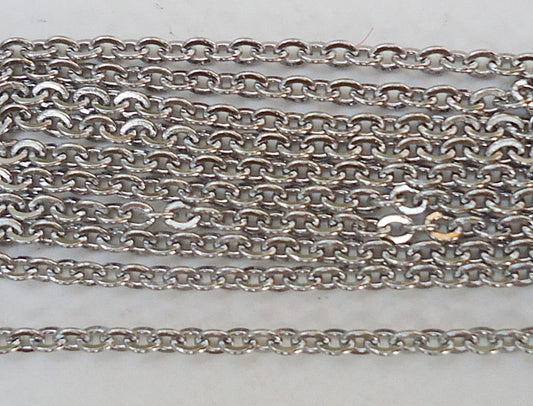 Finished Stainless Steel Chains with Clasps - 18", 20", 24", 30" Long x 1.5mm Wide