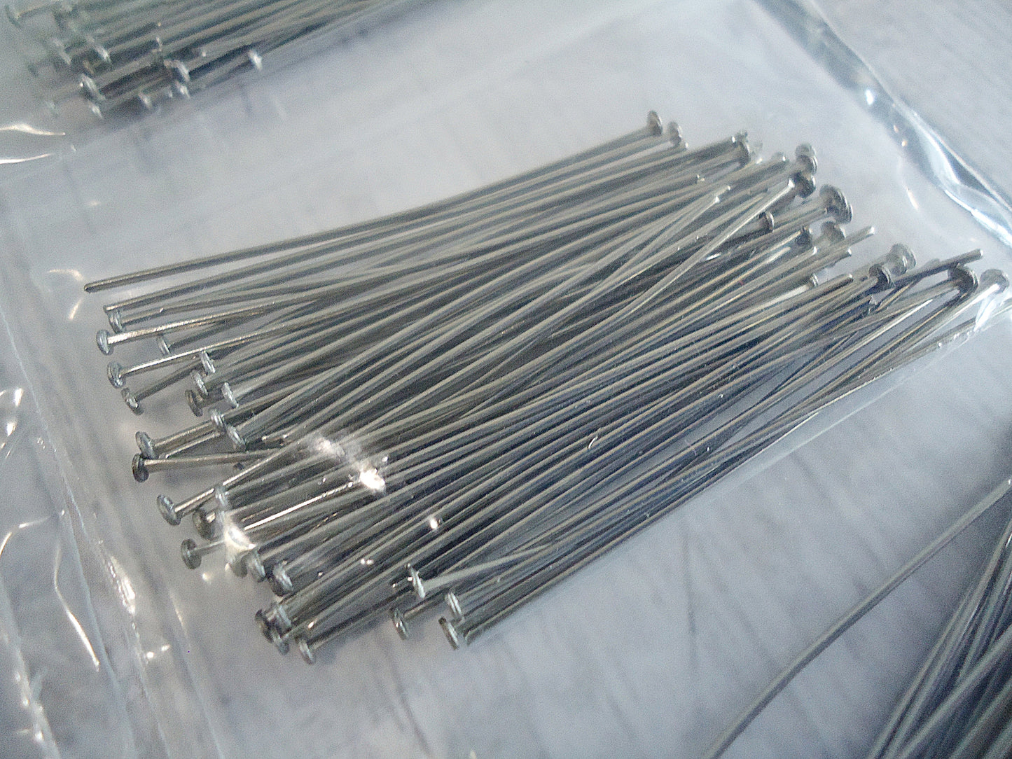 540 pieces, Stainless Steel Headpin Assortment, Eye Pins, Flat Head Pins, Ball Head Pins, 30mm, 40mm, 50mm