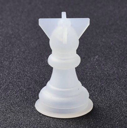 Silicone Mold Chess Pieces, 16 PIECE SET, 3D, King Queen Rook Knight Bishop Pawn, for Epoxy Resin Crafts