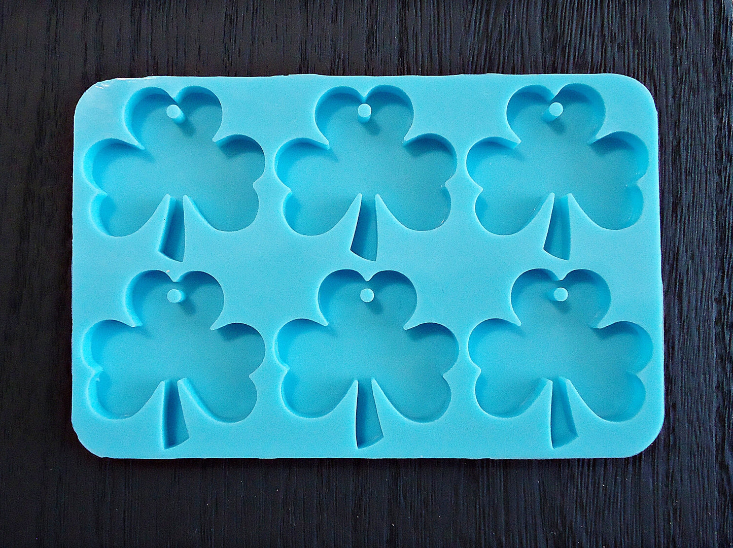 Silicone Mold, Shamrock Clover Pendants, Keychains, Epoxy Resin Mold