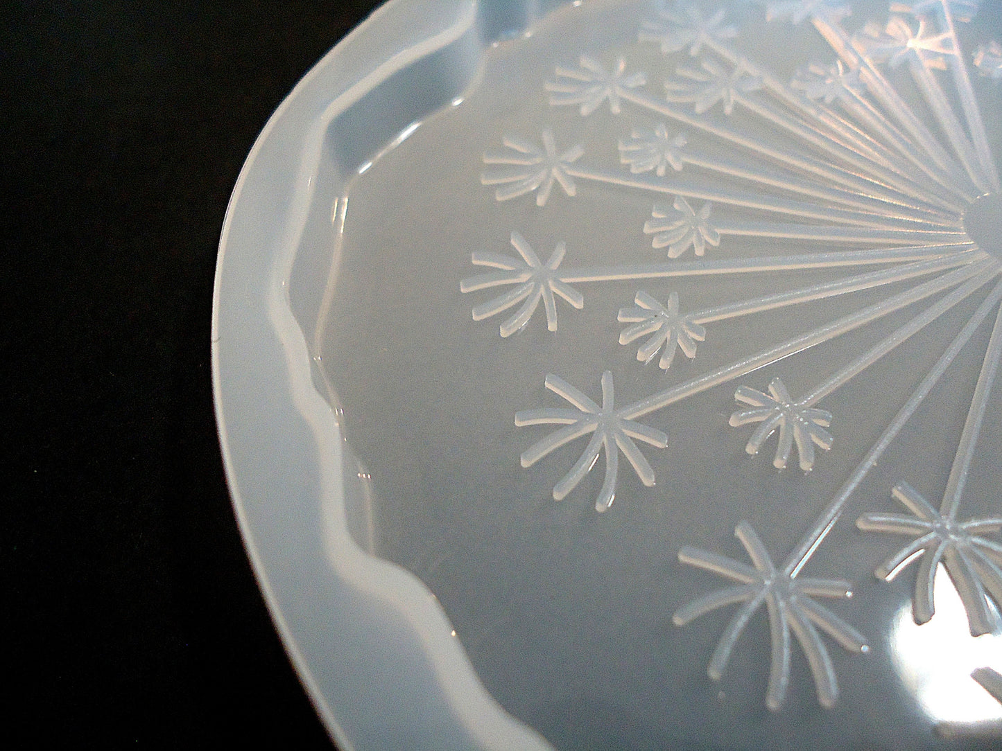 Silicone Mold for Resin Coasters, Dandelion, Mandala, Sakura Flower, Snowflake, 5" Wide, Small Trivet