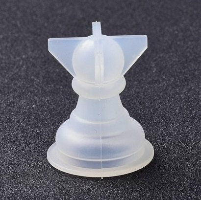 Silicone Mold Chess Pieces, 16 PIECE SET, 3D, King Queen Rook Knight Bishop Pawn, for Epoxy Resin Crafts