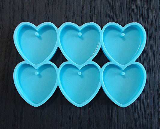 Silicone Mold, Heart Pendants, Keychains, Epoxy Resin Mold