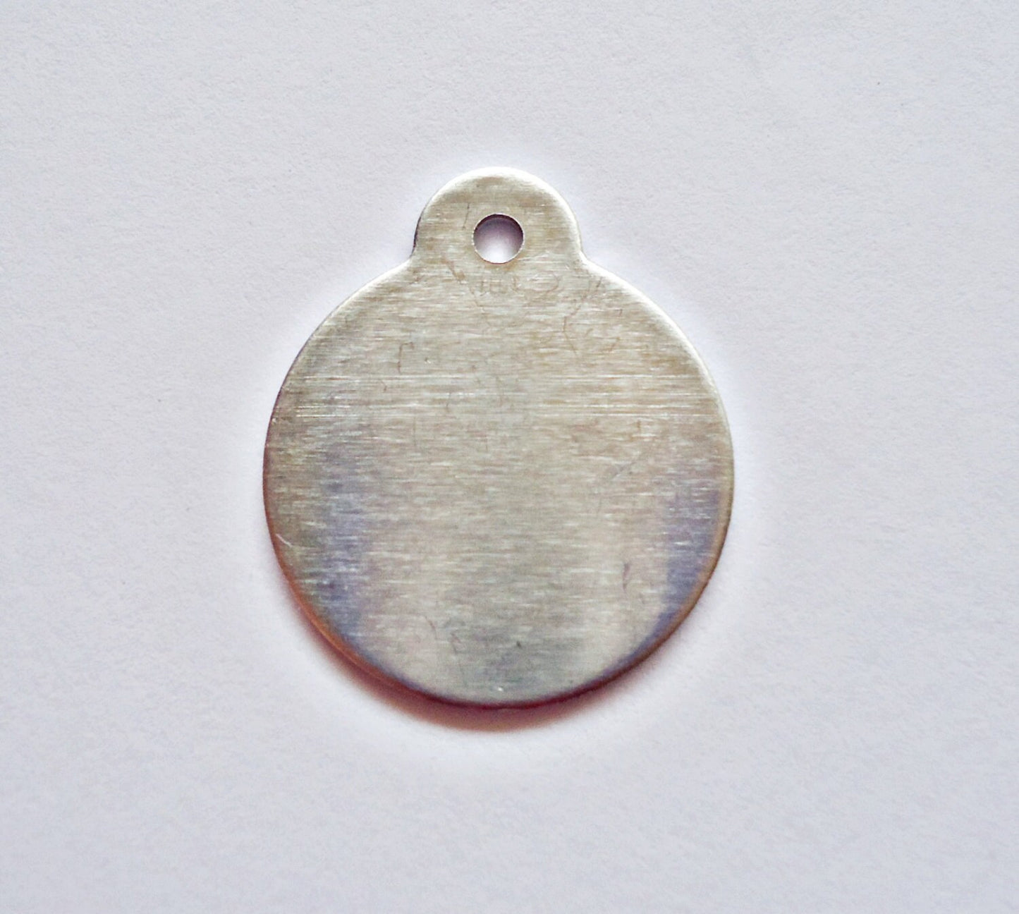 10 Round Aluminum Stamping Blanks with Ear - 1 1/16" Wide