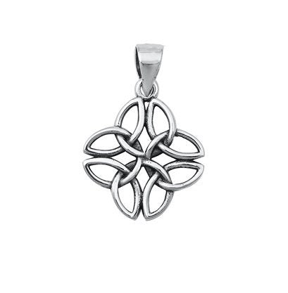 Sterling Silver Celtic Knot Pendant - 15mm Tall