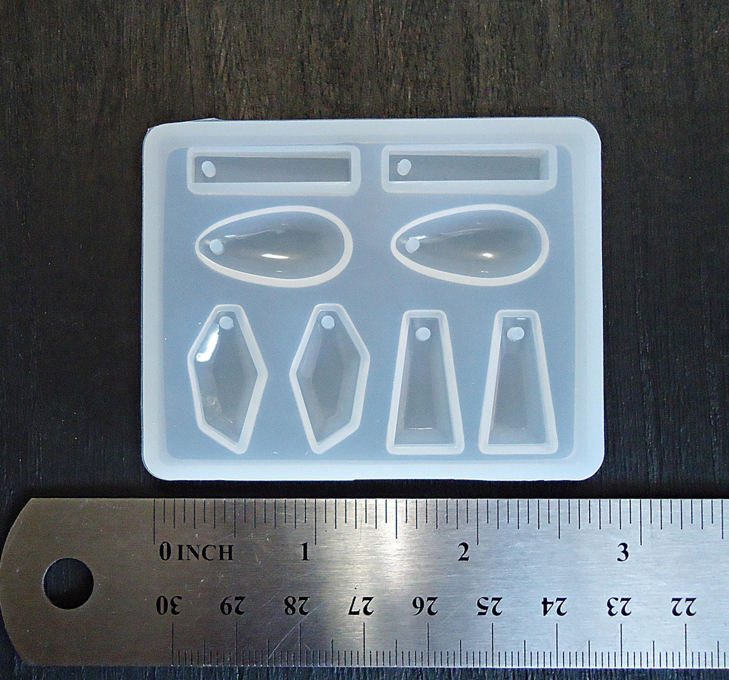 Silicone Mold, Tiny Earrings, Jewel Shaped, Teardrop, Rectangle, Trapezoid, Epoxy Resin Mold, less than one inch