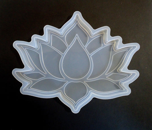 Lotus Coaster Silicone Mold for Resin Coasters, 6.25" Wide x 5" Tall, Small Trivet