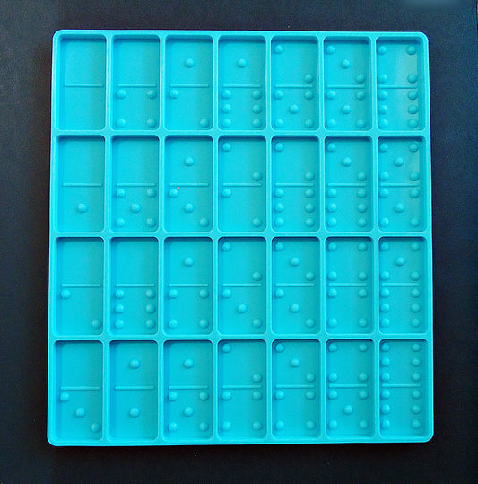 Silicone Mold, 28 Dominos, DIY Epoxy Resin Dominos Set, Full Size