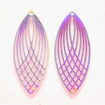 Stainless Steel Wings with Multi-color Finish, Set of 10