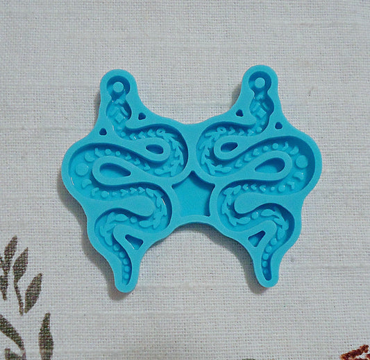 Silicone Mold, Snake Earrings, for Epoxy Resin, Halloween Earrings Pendant