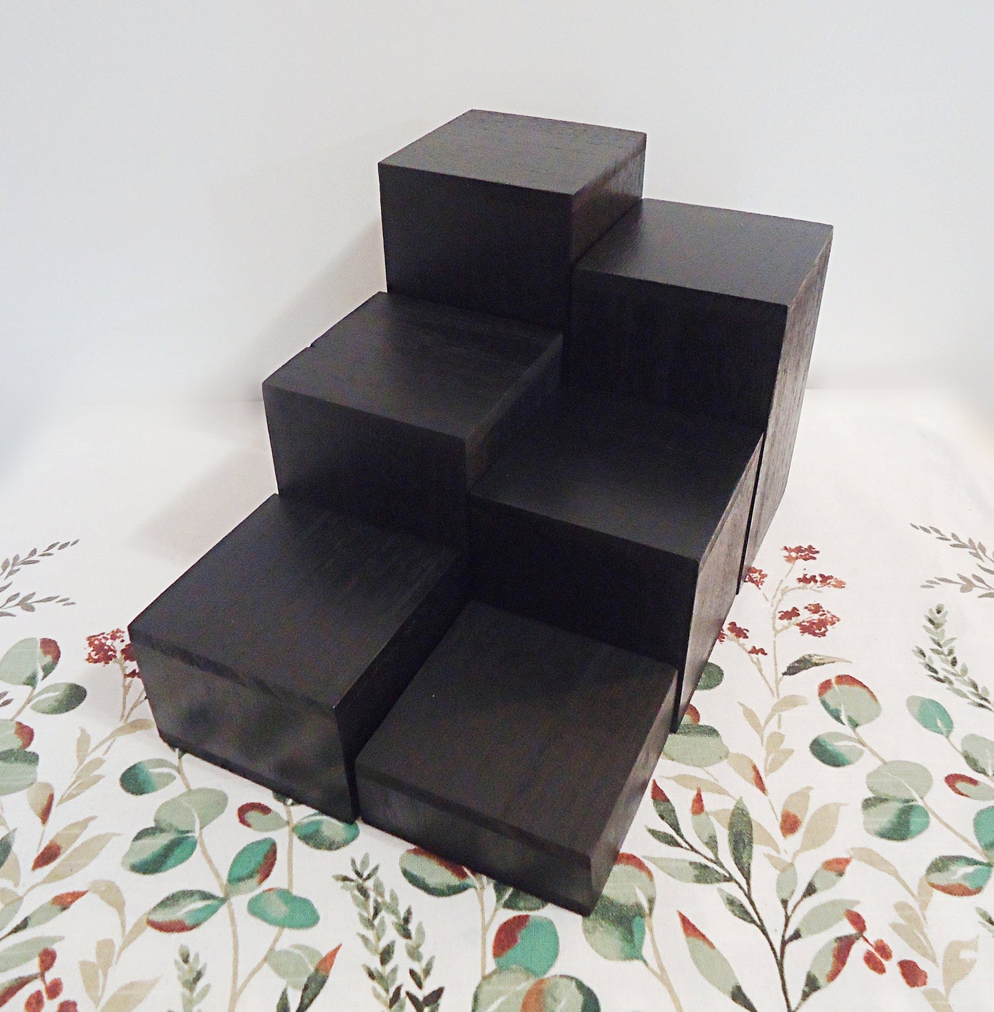 Wooden Display Risers, 3" Square, Hollow, Bracelet and Small Item Display, Brown, Weathered Brown, White, Black, or Natural