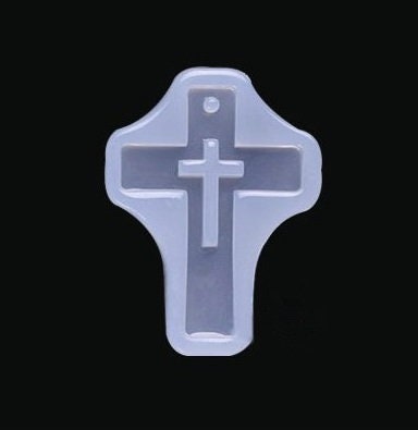 Silicone Mold for Epoxy Resin, Cross Pendant / Keychain, Food Grade Mold, Candy, Chocolates, Fondant