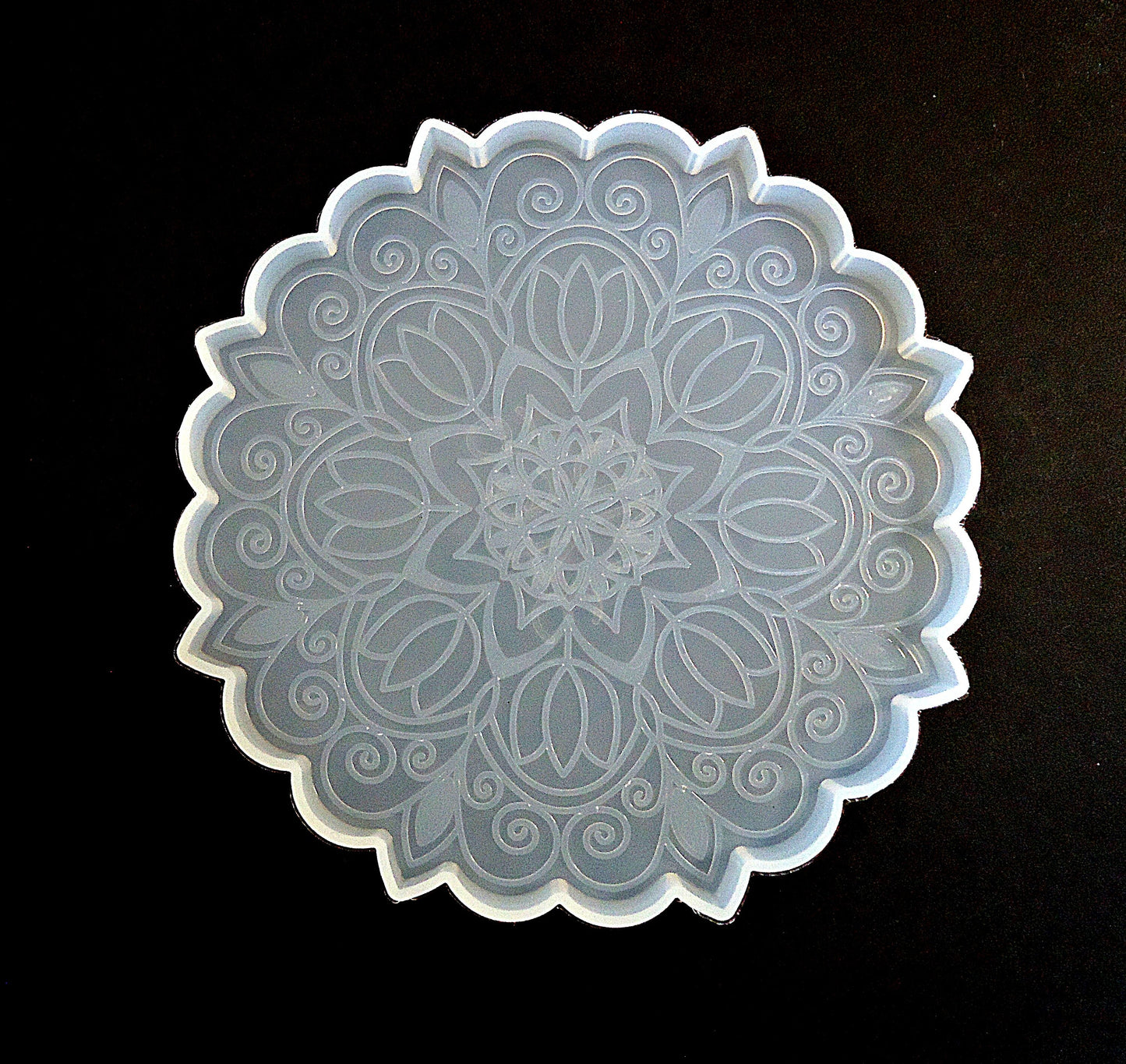 Silicone Mold for Resin Coasters, Dandelion, Mandala, Sakura Flower, Snowflake, 5" Wide, Small Trivet