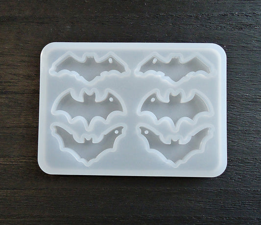 Silicone Mold, Bat Pendants / Charms, Earring Mold, Halloween, Epoxy Resin Mold
