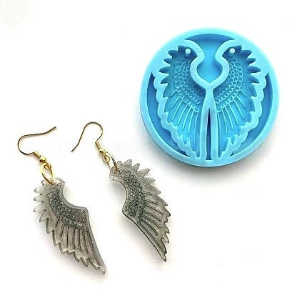 Silicone Mold, Wing Earrings or Pendants, Epoxy Resin Jewelry Mold